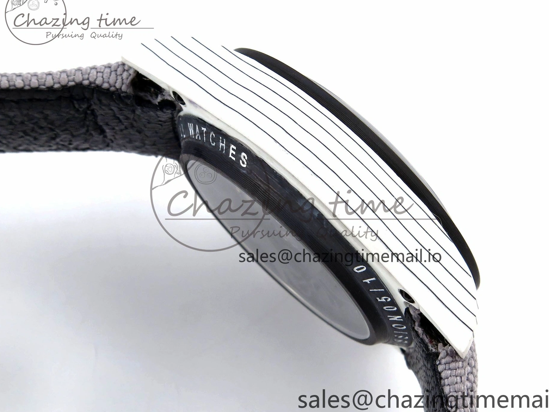 0505 Tailored Daytona DIW Space Mission Gray Textured Dial on Gray Nylon Strap A4130 Clone 1279